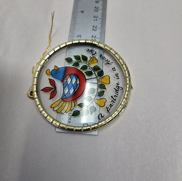 Trim A Tree 1982 The 12 Days Of Christmas Ornaments Folk Art Handmade & Painted - Picture 12 of 13